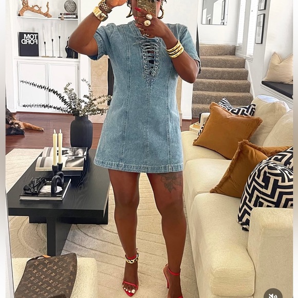 H&M Dresses & Skirts - NWT lacing detail denim H&M dress
